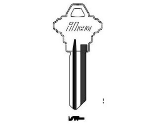 KABA ILCO CORP  SC1345 NS A55  AA44253223              Cylinder Lock Key Blank, 6-Pin, Natural Nickel Silver, 15 Price Group, For Schlage