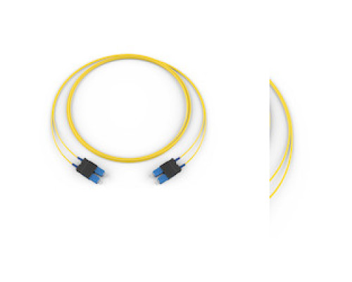 CORNING  727202G5120001M               Fiber Optic Jumper, 2 F, SC Duplex to SC Duplex, Zipcord Cable, Riser, 2.0 mm legsStandard SCUPC Duplex SM / Standard SCUPC Duplex SM, SMF Ultra, 2F, Zipcord Riser, Standard Yellow Jacket 1 Meters