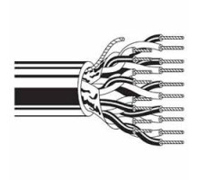 BELDEN  9680 060500               Multi-Conductor - Low Capacitance Computer Cable for EIA RS-232/422 3-Pair 24 AWG PER FS PVC Chrome
