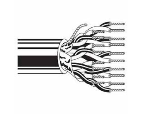 BELDEN  9680 060500               Multi-Conductor - Low Capacitance Computer Cable for EIA RS-232/422 3-Pair 24 AWG PER FS PVC Chrome