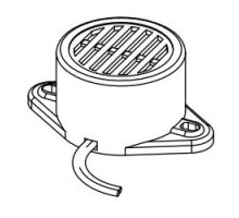 TRINE ACCESS TECHNOLOGY INC  BZ-12               Door Buzzer, Audible, Mini, For 12 Volt DC Electric Strike