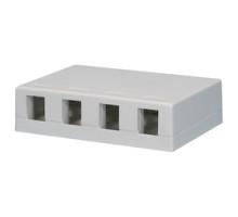 LIBERTY CABLE  LSMB4WH               Surface Mount Box, 4 Port