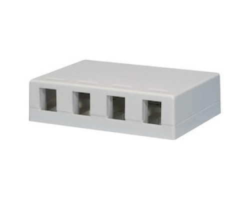 LIBERTY CABLE  LSMB4WH               Surface Mount Box, 4 Port