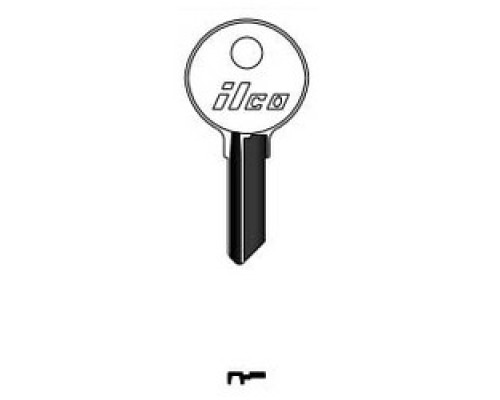 KABA ILCO CORP  1069FL NP A05  AL2631105B              Cylinder Lock Key Blank, Brass, Nickel Plated, 5 Price Group, For National Cabinet Lock