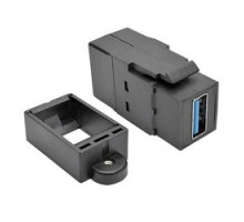 TRIPP LITE U325-000-KP-BK        USB 3.0 All-in-One Keystone/Panel Mount Coupler F/F , Black