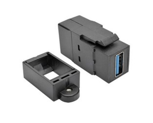 TRIPP LITE U325-000-KP-BK        USB 3.0 All-in-One Keystone/Panel Mount Coupler F/F , Black