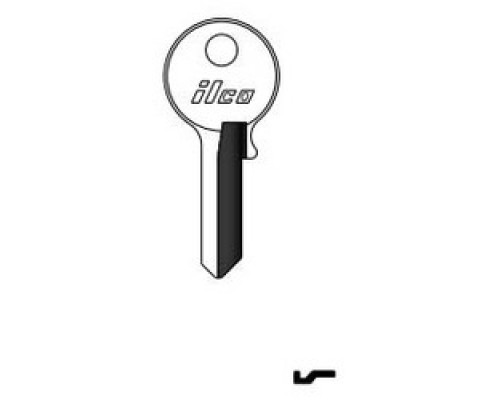 KABA ILCO CORP  VR91AR NP A03  AL30551012              Cylinder Lock Key Blank, Brass, Nickel Plated, 3 Price Group, For Viro