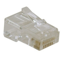 TRIPP LITE  N030-010               RJ45 Plugs for Solid / Stranded Conductor 4-pair Cat5e Cable, 10-Pack