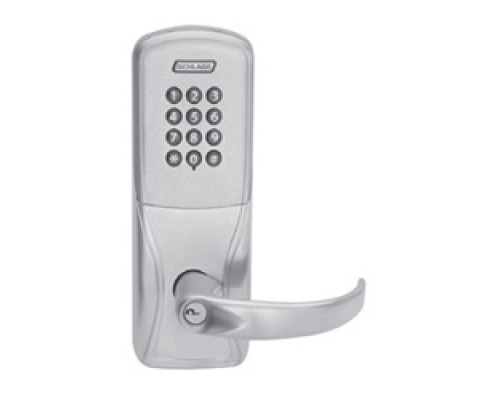 SCHLAGE ALLEGION BRAND  CO100-CY70KP-SPA-626-L-RH 4B 13247 10025 134        Programmable Keypad Lock, Right Handed, Sparta Lever, Cylinder Chassis, 4 AA Battery, Satin Chrome Plated, Without KIL Cylinder, For Classroom/Storeroom