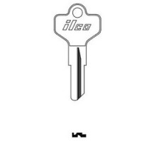 KABA ILCO CORP  D1098X NP A04  IAL2931700B              Cylinder Lock Key Blank, Brass, Nickel Plated, 4 Price Group, For Dexter/Master