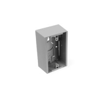 LEVITON  42777-1GA               Surface Mount Backbox, Single Gang, Grey, 1.89