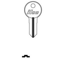 KABA ILCO CORP  ILL1 NP A15  AA00001372              Cylinder Lock Key Blank, Brass, Nickel Plated, 15 Price Group, For Illinois