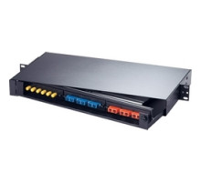 HUBBELL PREMISE WIRING  FPR3SP               Fiber, Rackmount Panel, 3 6Pk, Unloaded