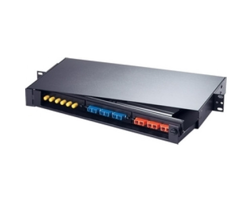 HUBBELL PREMISE WIRING  FPR3SP               Fiber, Rackmount Panel, 3 6Pk, Unloaded