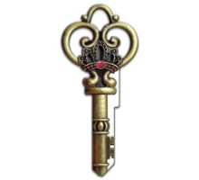 LUCKY LINE PRODUCTS INC  B146S               House Key, Schlage, Skeleton, Brass, Enamel Coating, 1 each per Card