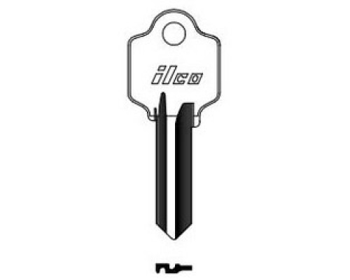 KABA ILCO CORP  1179 NP A02  AL5138900B              Cylinder Lock Key Blank, 5-Pin, Brass, Nickel Plated, 2 Price Group, For Almet