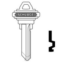 SCHLAGE ALLEGION BRAND  35-101-F-XQ06-878        Door Lock Cylinder Key Blank, Classic, Conventional, Embossed, Standard Bow, 6-Pin Cylinder, F Keyway, Nickel Silver, With DO NOT DUPLICATE Stamp