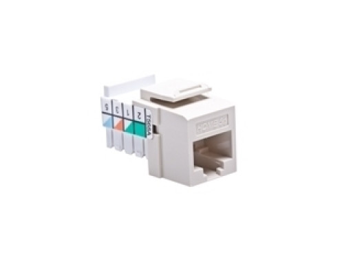 LEVITON  5EHOM-RT5               HOME 5e Snap-In Jack, T568A Wiring, Light Almond