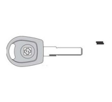 KABA ILCO CORP  HU66T24 NP  IAX00003372              Vehicle Key Blank, Cloning Tool, Brass, Nickel Plated, For Volkswagen