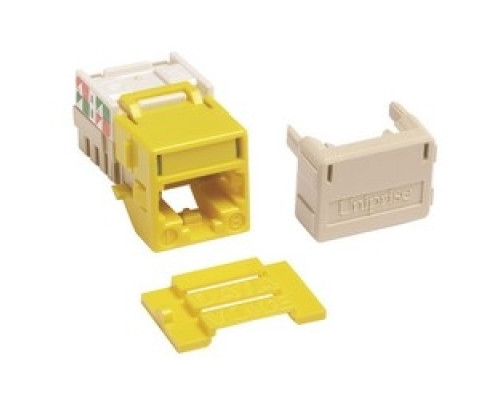 COMMSCOPE UNIPRISE SOLUTIONS  760149948  UNJ10GT-YL              Category 6A Jack, Ultra 10 UNJ10G, U/UTP, Information Outlet, Yellow