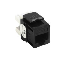 LEVITON  61110-RE6               eXtreme 6+ QuickPort Connector, Category 6, Black