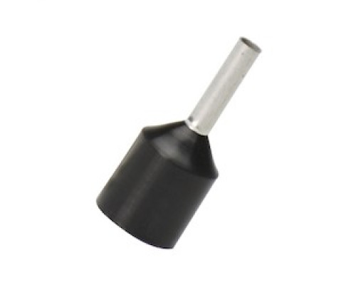 PANDUIT FSDXL78-8-C        Polypropylene insulated ferrules single wire black DIN color expanded short circuit protection end sleeve, #16 AWG 1.50mmA2 Wire Size, 0.32 8.0mm Pin Length.