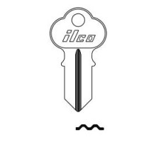KABA ILCO CORP  1041N NP A07  AA30127052              Cylinder Lock Key Blank, Double-Sided, Brass, Nickel Plated, 7 Price Group, For Chicago