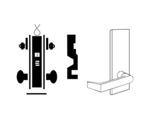 SCHLAGE ALLEGION BRAND  L9092LEU-RX 06N 626 12/24VDC        Door Lock, Electrically Unlocking, Keyed, 12/24 Volt DC, 2-1/2