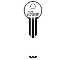 KABA ILCO CORP  1041P NP A14  AA25128012              Cylinder Lock Key Blank, Double-Sided, Brass, Nickel Plated, 14 Price Group, For Illinois