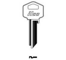 KABA ILCO CORP  TE3 NP A04  HR2              Cylinder Lock Key Blank, Brass, Nickel Plated, 4 Price Group, For Harloc