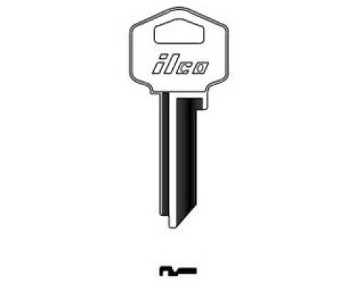 KABA ILCO CORP  TE3 NP A04  HR2              Cylinder Lock Key Blank, Brass, Nickel Plated, 4 Price Group, For Harloc