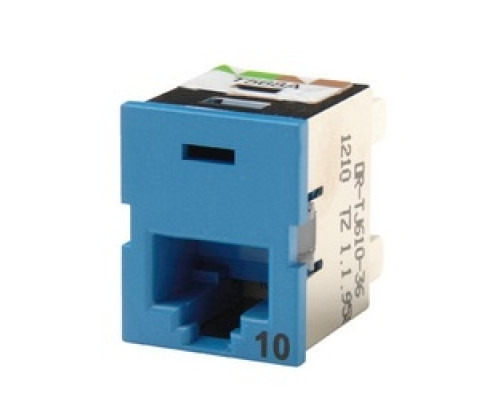 ORTRONICS  TJ610-36               Clarity 10G TracJack, T568A/B, 180 degree, Blue