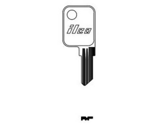 KABA ILCO CORP  1598 NP A06  AL00000102              Cylinder Lock Key Blank, Brass, Nickel Plated, 6 Price Group, For Haworth