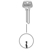 SARGENT  6275LL               Cylinder Lock Key Blank, 6-Pin, LL Keyway