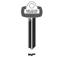 KABA ILCO CORP  1A1TC1 NS A30  IAR00000403              Key Blank, Look-Alike, Natural Nickel Silver, 5 Price Group, For Best/Falcon TC KW