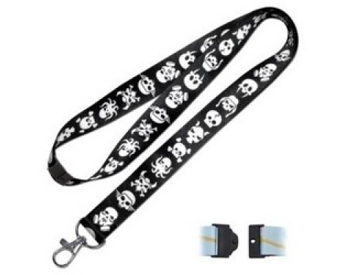 LUCKY LINE PRODUCTS INC  C209               Key Lanyard, Designer, Skull, 17-1/2