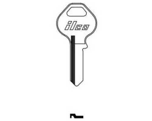 KABA ILCO CORP  1092VM NP A02  AL32312162              Cylinder Lock Key Blank, Brass, Nickel Plated, 2 Price Group, For Master