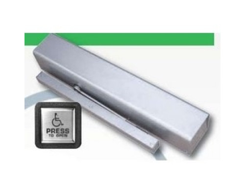 ARROW LOCK  7936SR AL               Powered Door Operator, Push Side, 1 to 4 Closer Size, Aluminum Enamel, With Radio Frequency, Power Cord, Receiver, Without Button