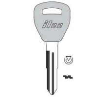 KABA ILCO CORP  HD111-PT NP  IAX00002990              Vehicle Key Blank, Transponder Key, Brass, Nickel Plated, For Acura