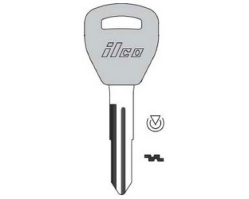 KABA ILCO CORP  HD111-PT NP  IAX00002990              Vehicle Key Blank, Transponder Key, Brass, Nickel Plated, For Acura