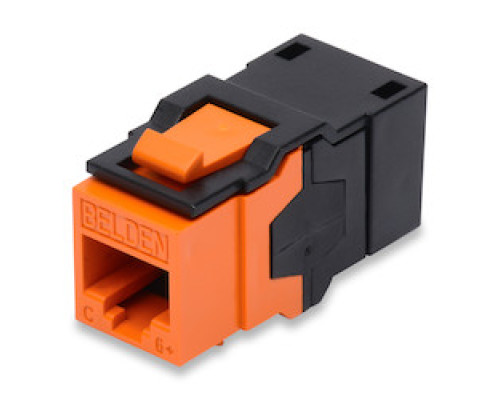 BELDEN  AX104210               1-PORT KEYCONNECT RJ45 COUPLER, MODULAR CONNECTOR CAT6A, BLUE