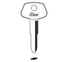 KABA ILCO CORP  DC1 NP A03  AF54840022              Vehicle Key Blank, Brass, Nickel Plated, 3 Price Group, For Chrysler, General Motors, Isuzu, Misc Switch, Suzuki Automobile