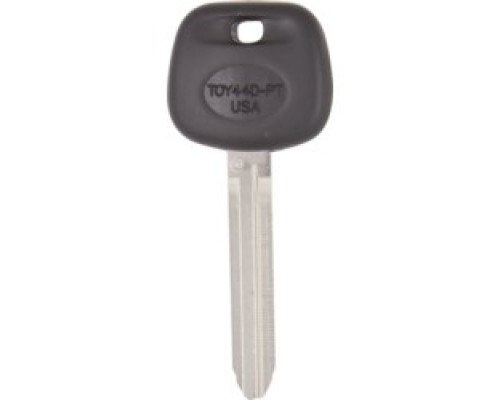 KABA ILCO CORP  TOY44D-PT NP  IAX00003382              Vehicle Key Blank, Transponder Key, Brass, Nickel Plated, For Toyota