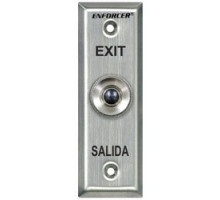 SECO-LARM USA INC  SD-7101KBPE1Q               Request-To-Exit Plate, Slimline, Exit/Salida, SPST, 1 Ampere at 125 Volt AC NC Contact, 1-1/2