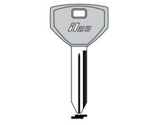 KABA ILCO CORP  Y157-P NP A09  AJ01448102              Vehicle Key Blank, Plastic Head, Brass, Nickel Plated, 9 Price Group, For Chrysler