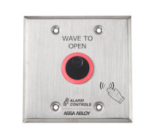 ALARM CONTROLS  NTB-2-DURO               The Alarm Controls NTB Series is a battery powered No Touch Request to Exit Station that uses infrared sensors to reliably allow safe egress or to activate a device, with a simple hand presentation.