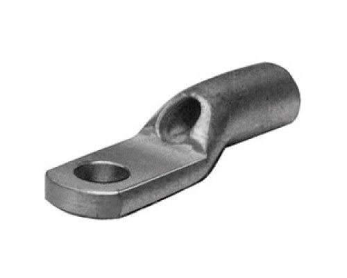 BURNDY  YAV18  603245              Copper Compression Lug, Ring Tongue, 1 Hole with Inspection Hole, 0.3-1.2 mm, #5 Stud, Short Barrel, Tin Plated