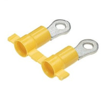 PANDUIT  PV12-8HDRB-2K               Heavy Duty Ring Terminal, vinyl insulated, plastic insulation crimp, 16 A 12 AWG, .05 stock and #8 stud size.