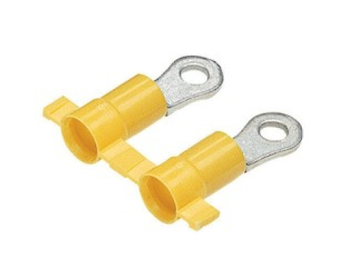 PANDUIT  PV12-8HDRB-2K               Heavy Duty Ring Terminal, vinyl insulated, plastic insulation crimp, 16 A 12 AWG, .05 stock and #8 stud size.