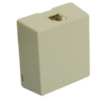 LEVITON  4625A-26I               Type 625A2 Surface Mount Jack, 6-Position 6-Conductor, Screw Terminal, Ivory